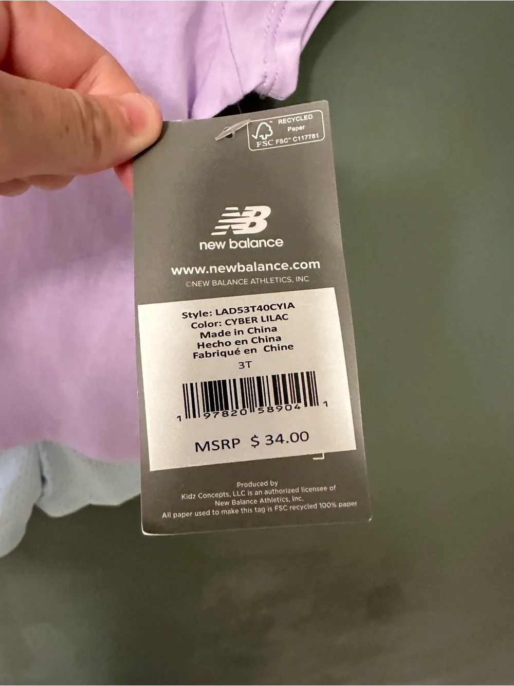 New Balance Toddler Girls' Set